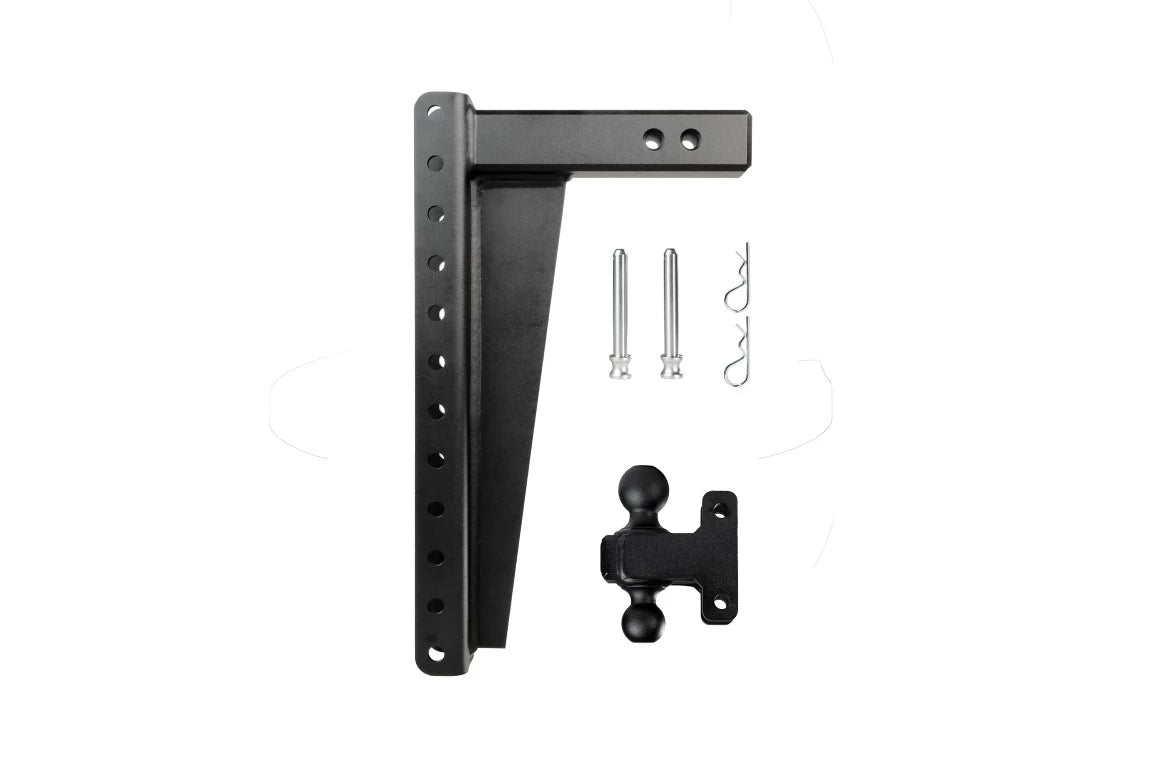 2.5" Heavy Duty Adjustable Trailer Hitch - 18" Drop/Rise