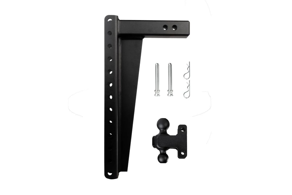 2.5" Heavy Duty Adjustable Trailer Hitch - 20" Drop/Rise