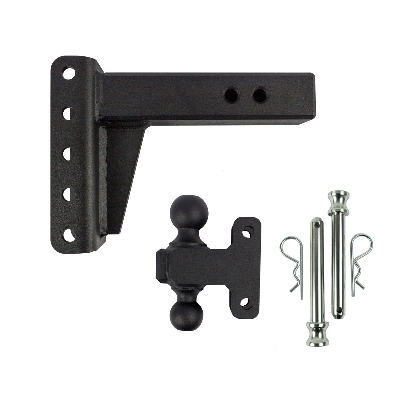 2.5" Heavy Duty Adjustable Trailer Hitch - 4" Drop/Rise