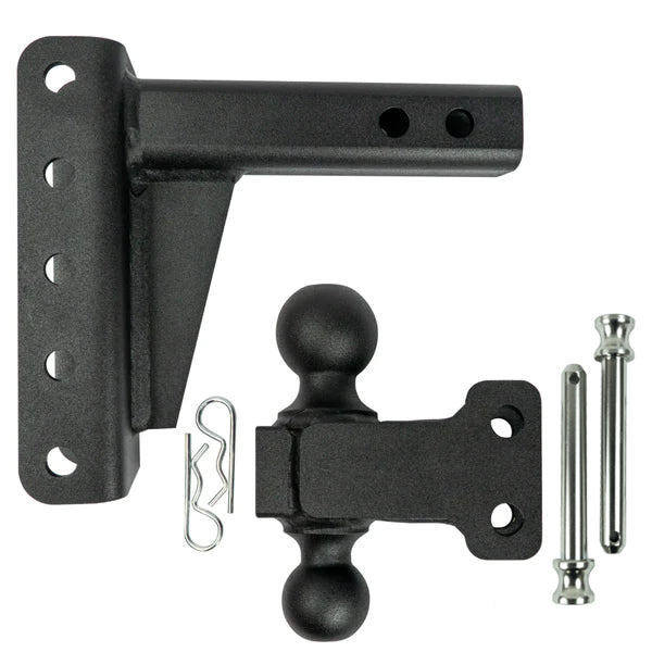 2.0" Medium Duty Adjustable Trailer Hitch - 4" Drop/Rise