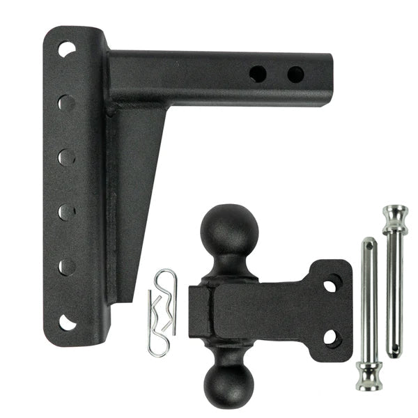 2.0" Medium Duty Adjustable Trailer Hitch - 6" Drop/Rise
