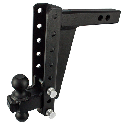 2.0" Heavy Duty Adjustable Trailer Hitch - 10" Drop/Rise