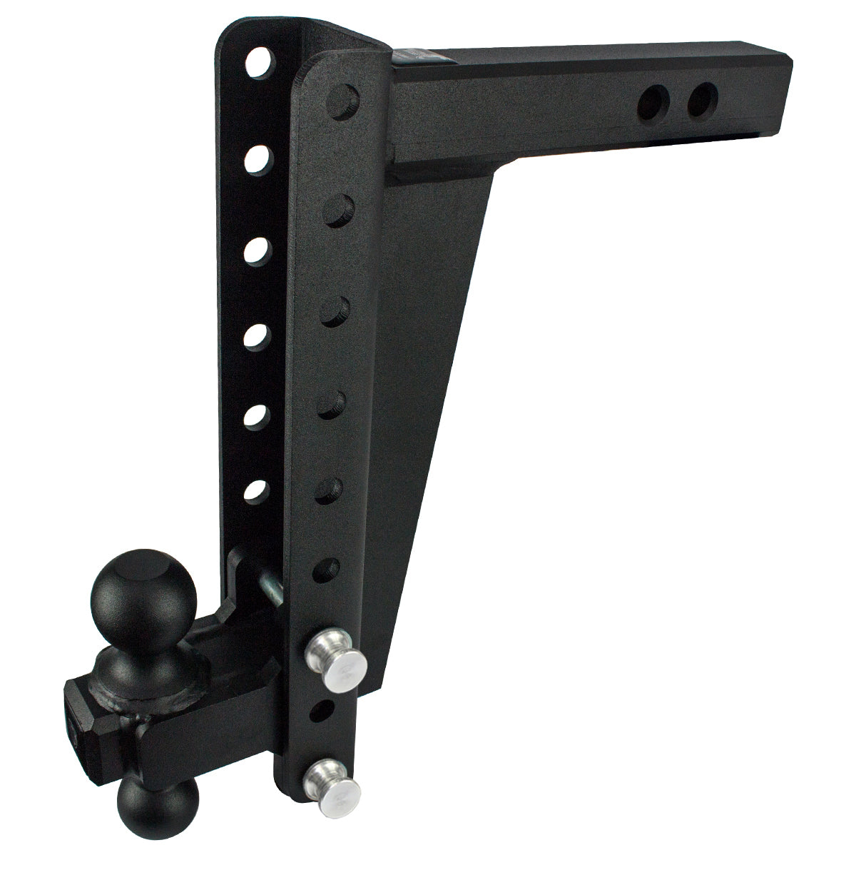 2.0" Heavy Duty Adjustable Trailer Hitch - 12" Drop/Rise