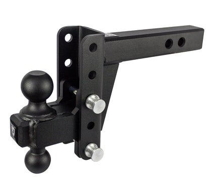 2.0" Heavy Duty Adjustable Trailer Hitch - 4" Drop/Rise