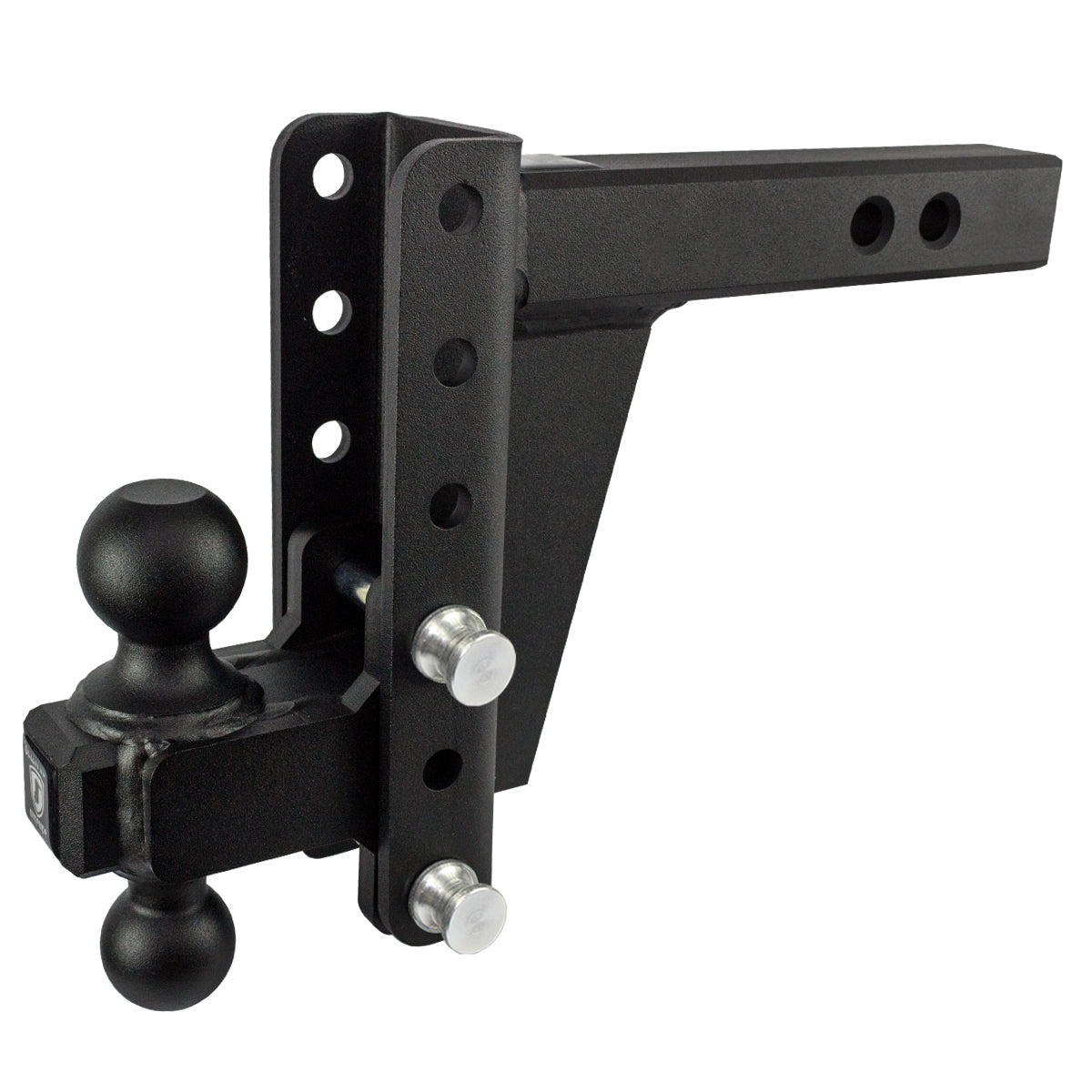 2.0" Heavy Duty Adjustable Trailer Hitch - 6" Drop/Rise