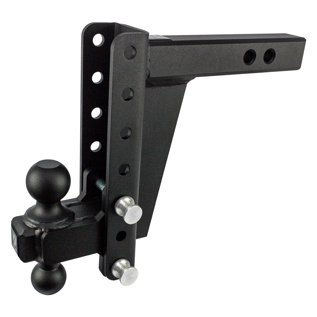 2.0" Heavy Duty Adjustable Trailer Hitch - 8" Drop/Rise