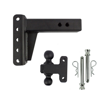 2.5" Heavy Duty Adjustable Trailer Hitch - 4" Drop/Rise