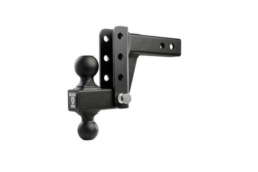 2.0" Light Duty Adjustable Trailer Hitch - 4" Drop/Rise