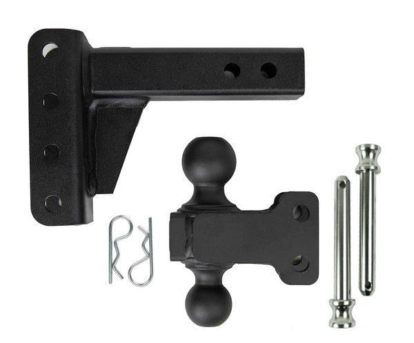 2.0" Medium Duty Adjustable Trailer Hitch - 2" Drop/Rise