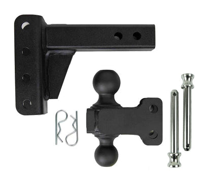 2.0" Medium Duty Adjustable Trailer Hitch - 2" Drop/Rise